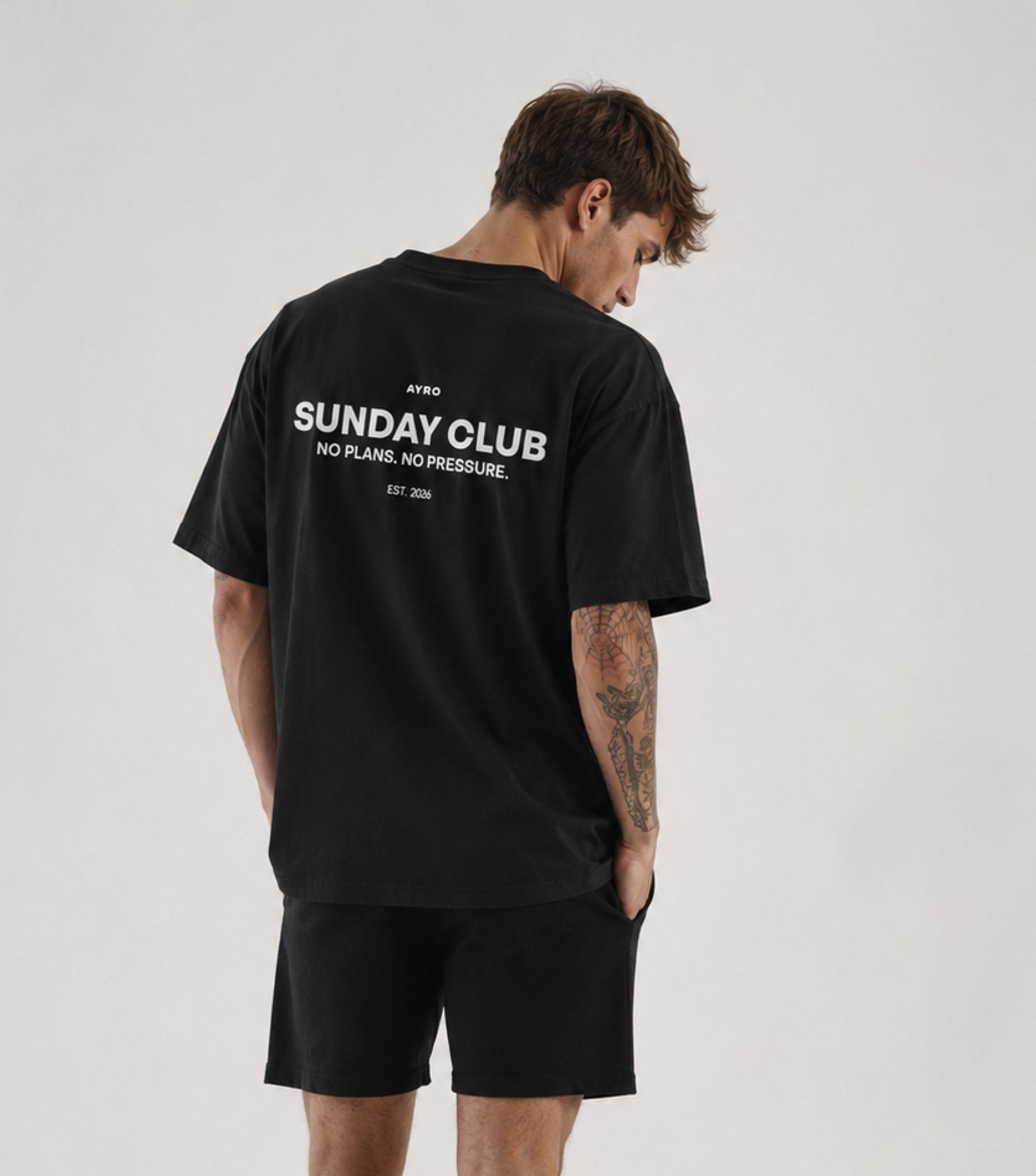 Sunday Club Oversize Tee Black