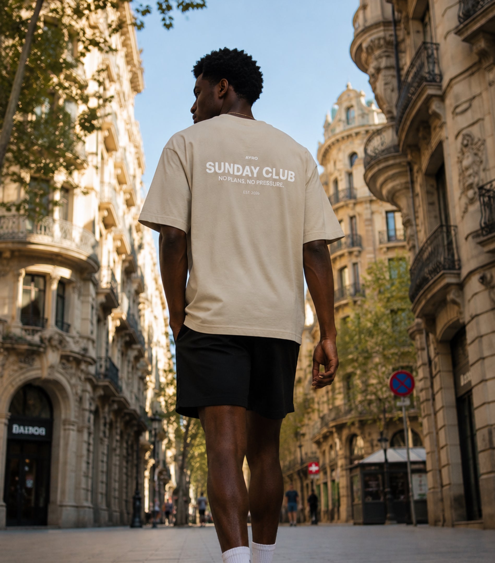 Sunday Club Oversize Tee Sand
