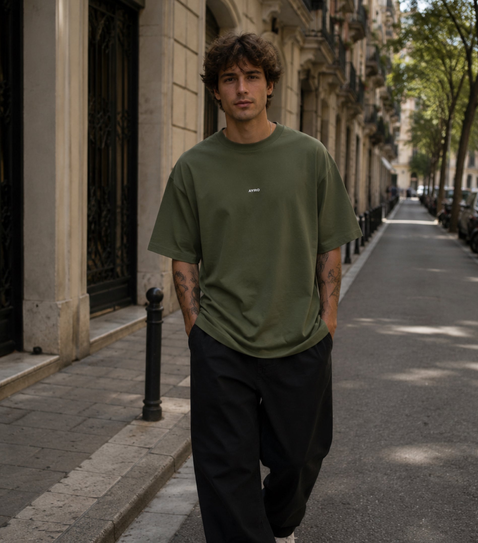 Sunday Club Oversize Tee Khaki