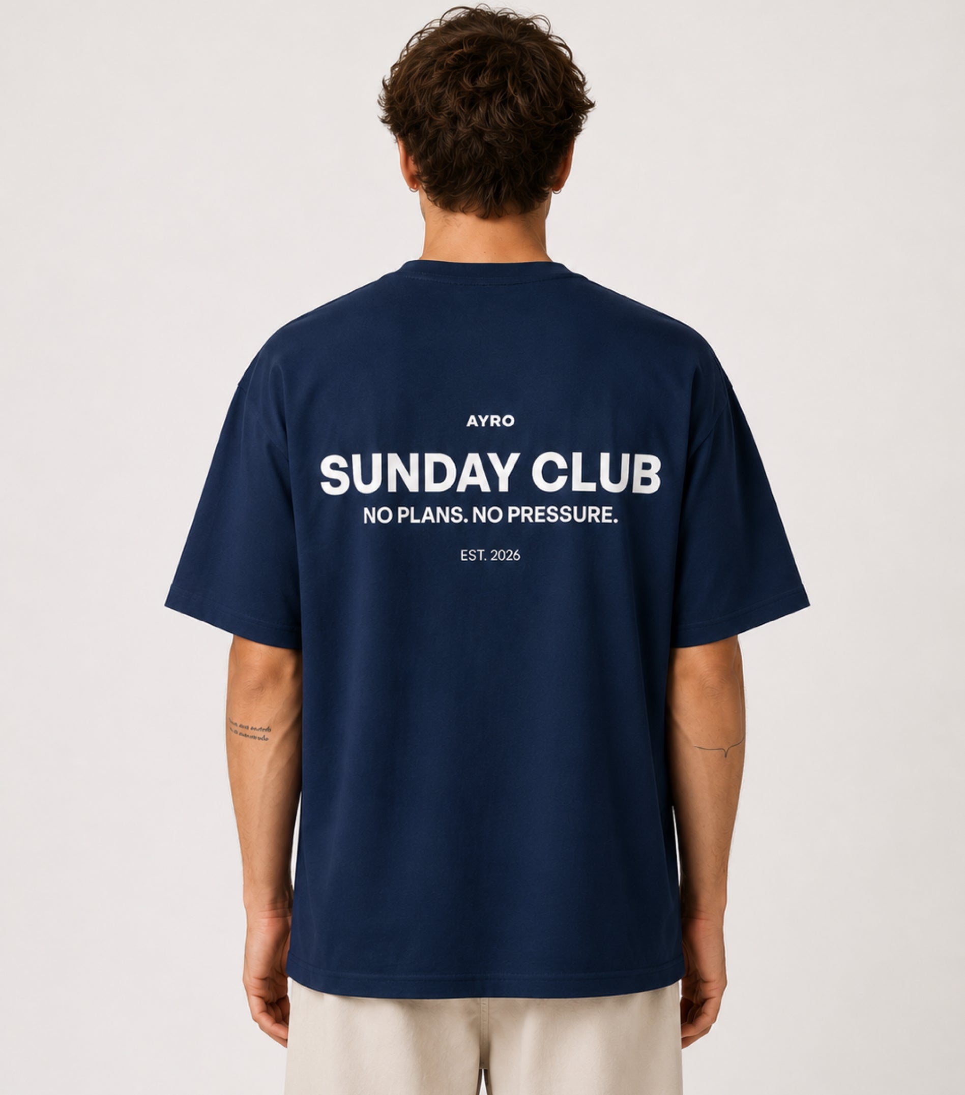 Sunday Club Oversize Tee Blue