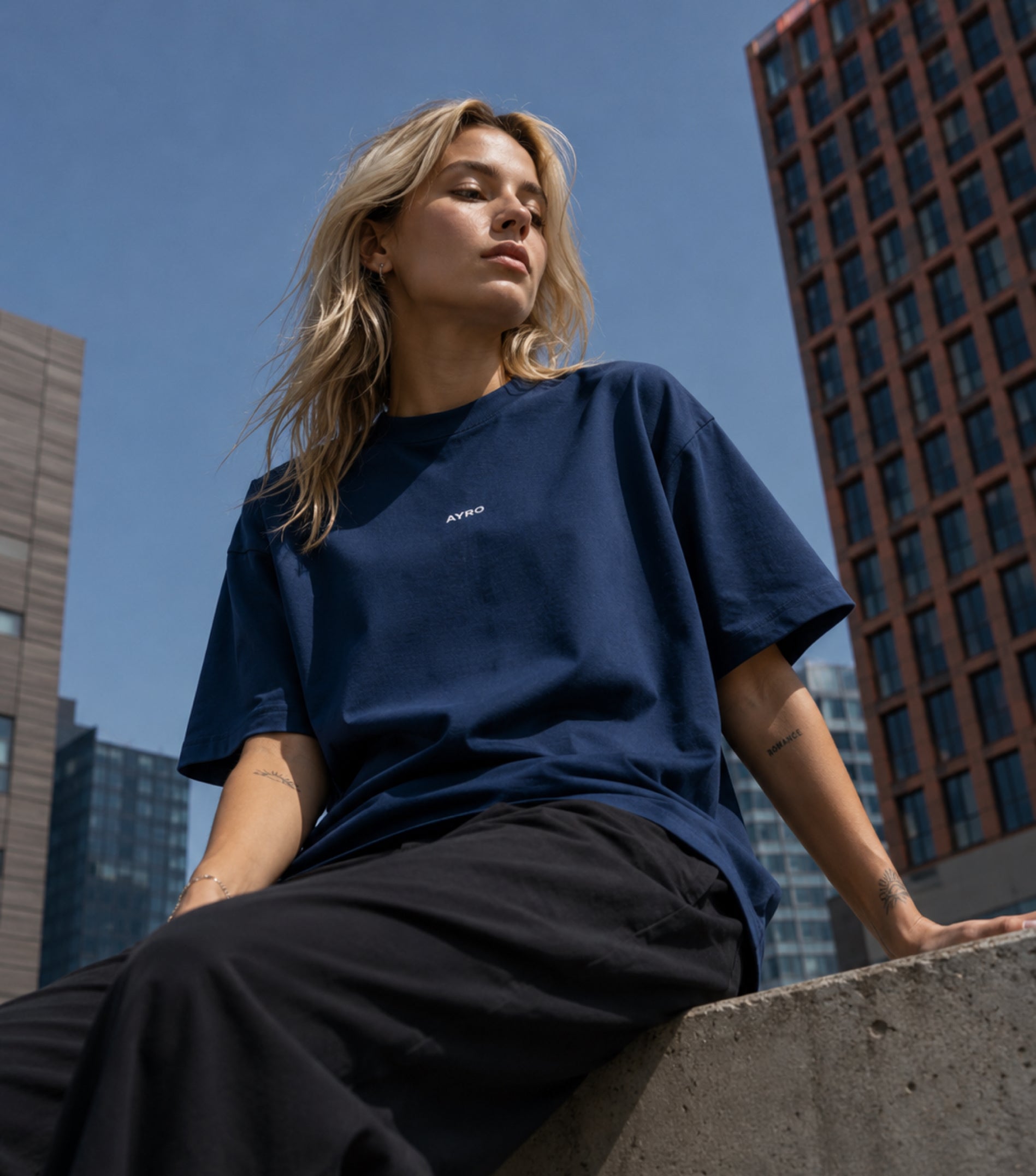 Sunday Club Oversize Tee Blue