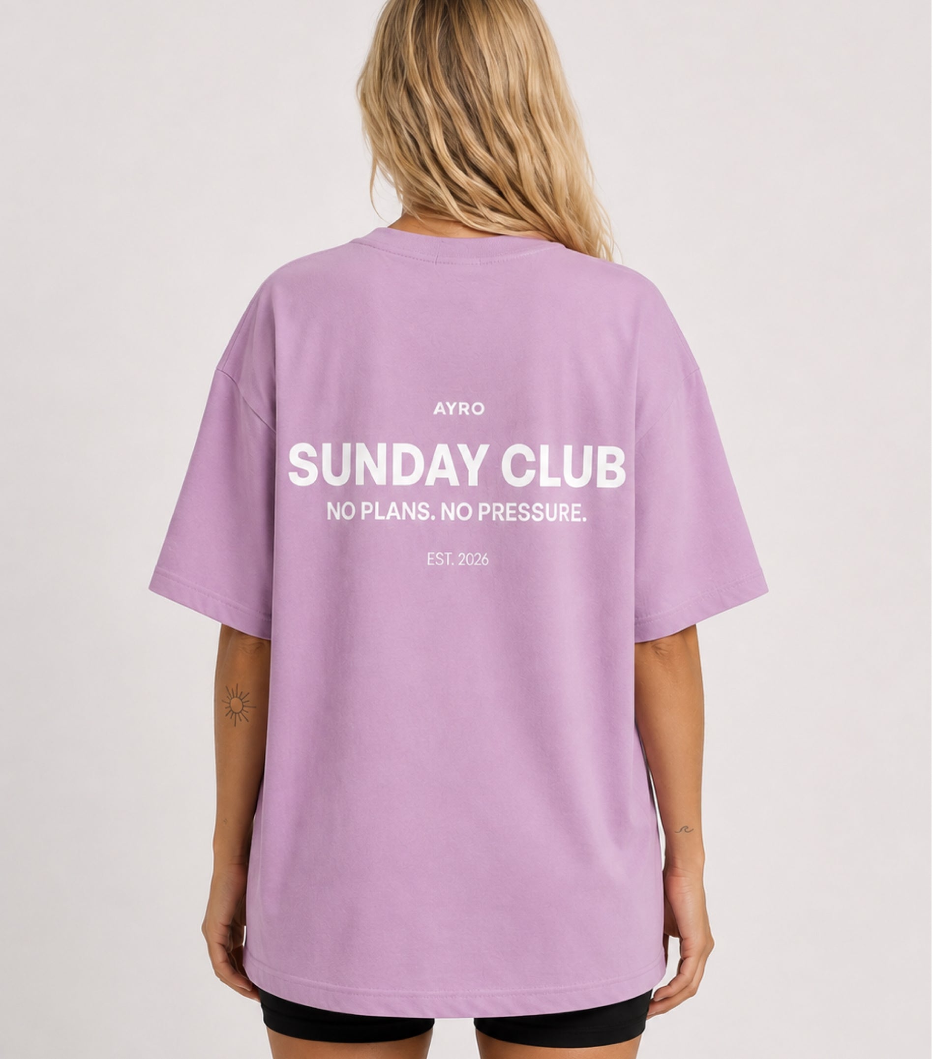 Sunday Club Oversize Tee Pink