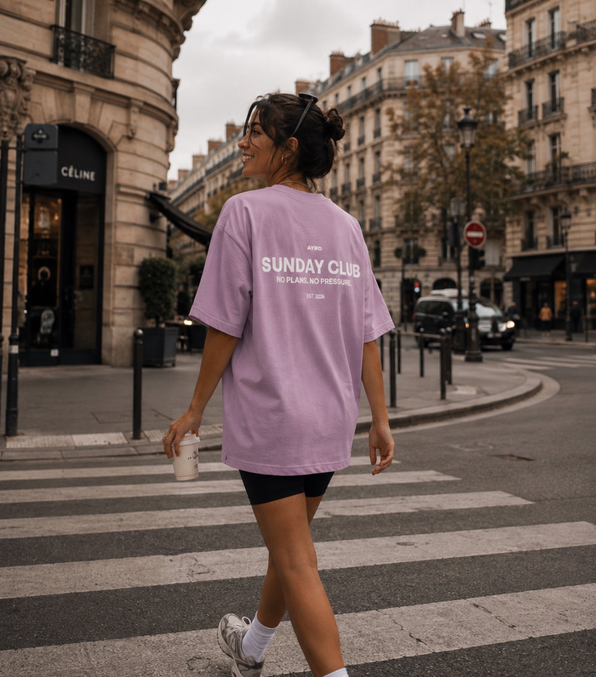 Sunday Club Oversize Tee Pink