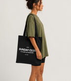Sunday Club Tote Bag Black
