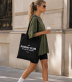 Sunday Club Tote Bag Black