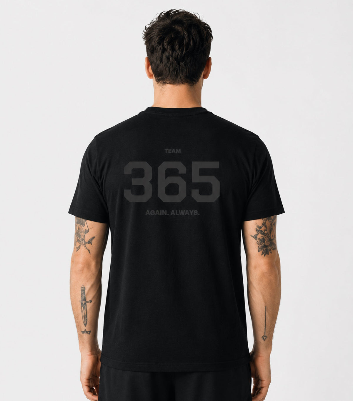 365 T-Shirt Tiefschwarz