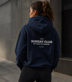 Felpa con cappuccio oversize Sunday Club blu