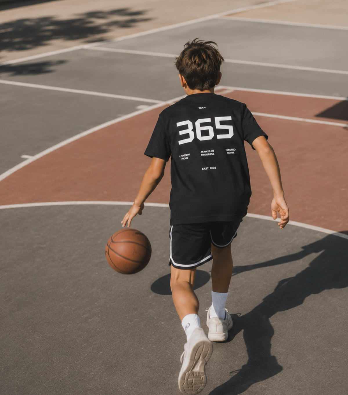 T-shirt 365 Always nera - Bambini