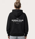Felpa con cappuccio oversize Sunday Club nera