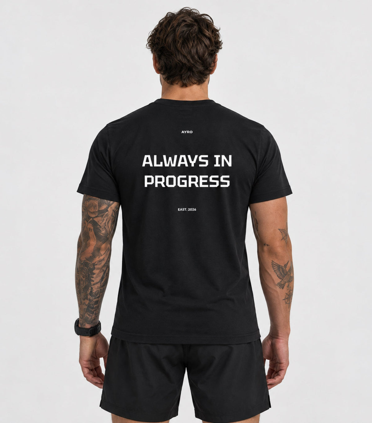 Always In Progress T-Shirt Schwarz