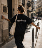 T-shirt Oversize Sunday Club Nera