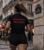 T-shirt Always In Progress Rossa