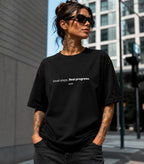 Small Steps Oversize Tee Black
