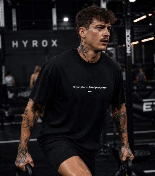 Small Steps Tee Black