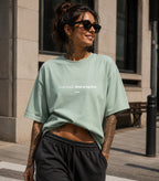 Small Steps Oversize Tee Mint