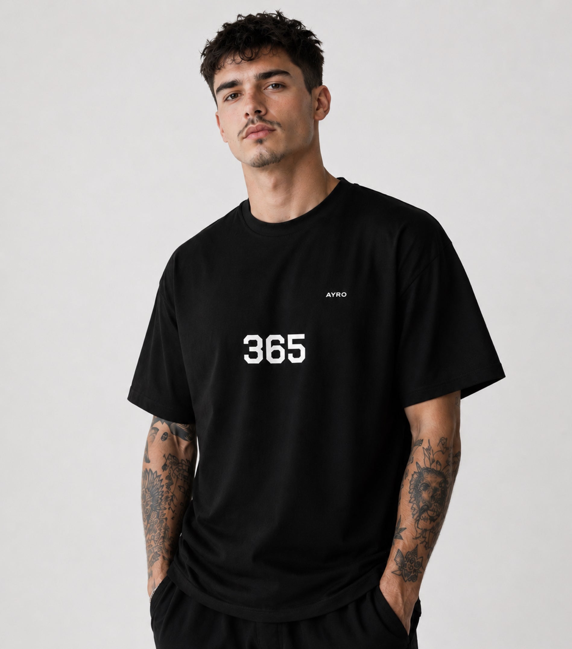365 Oversize Tee Black