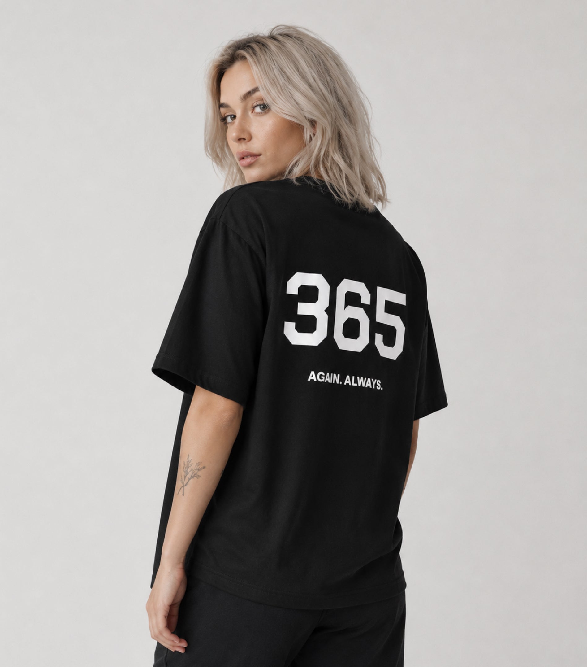 365 Oversize Tee Black