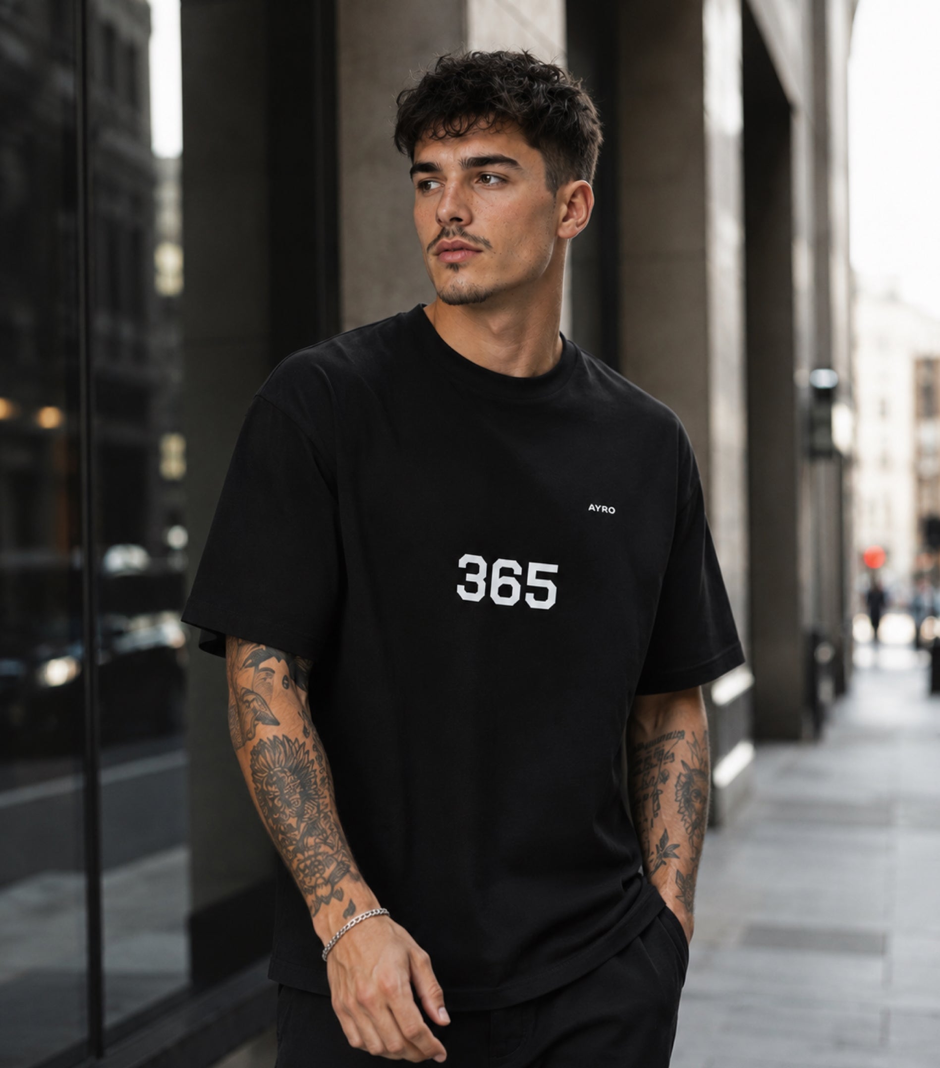 365 Oversize Tee Black