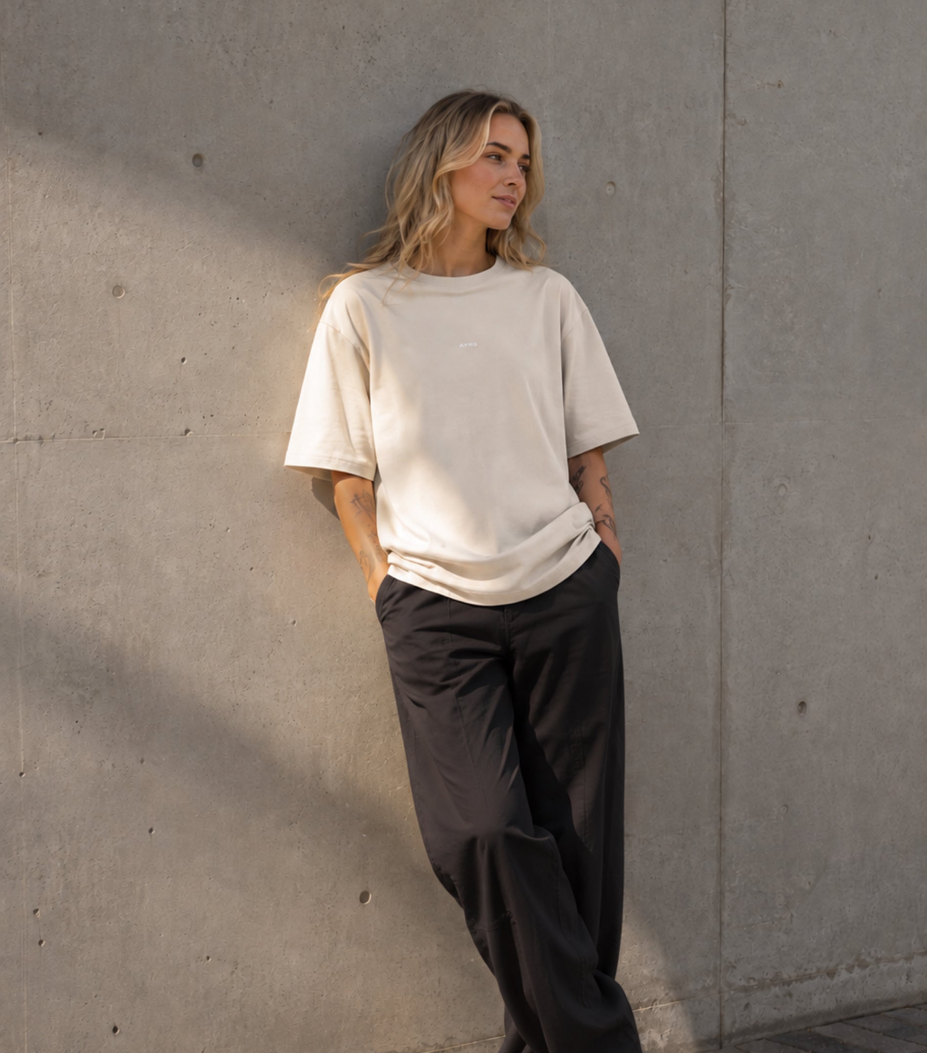 Sunday Club Oversize Tee Sand