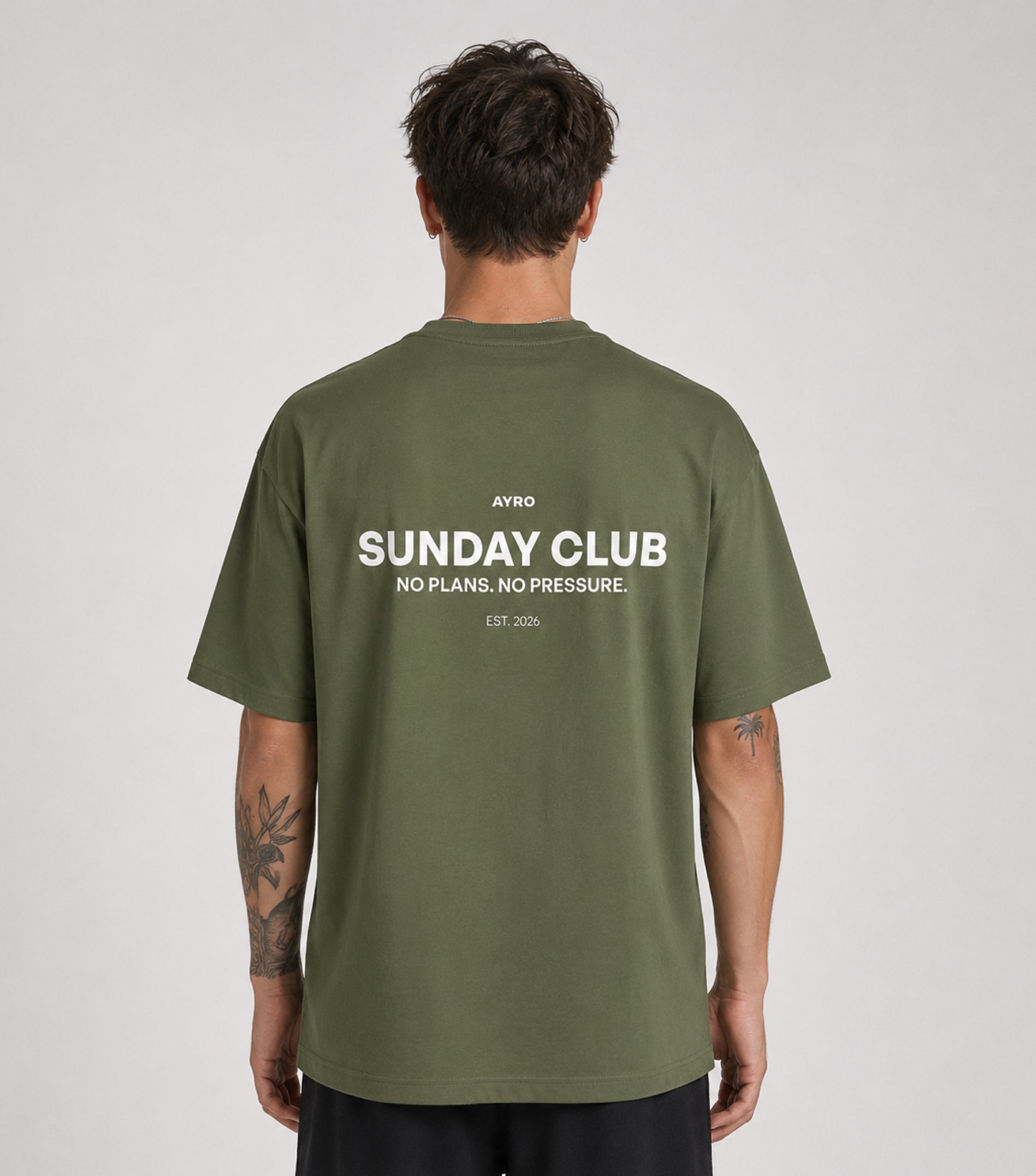 Sunday Club Oversize Tee Khaki