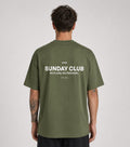 T-shirt Oversize Sunday Club Cachi