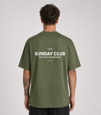 T-shirt Oversize Sunday Club Cachi