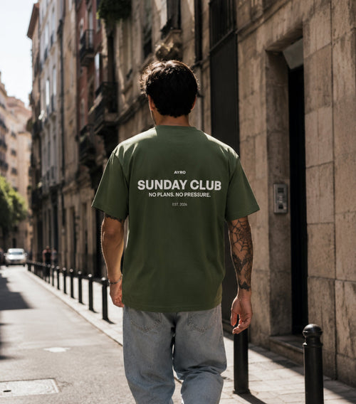 Sunday Club Oversize Tee Khaki